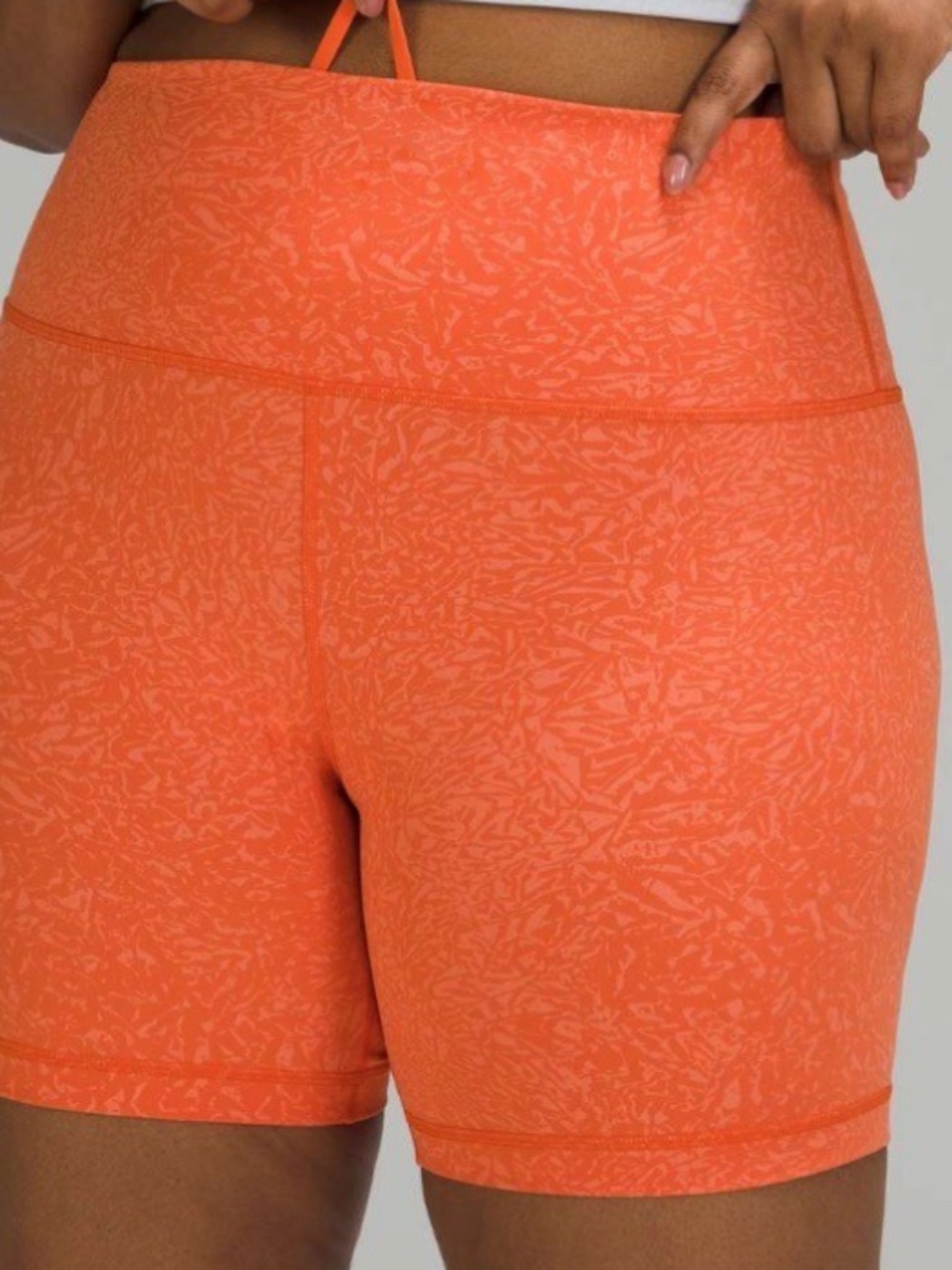lululemon | Align Shorts 6" | Coral Tone-on-Tone Print | Size 2